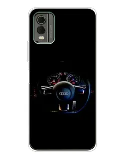 Чехол для Nokia C32 с картинкой «Салон Audi — руль» Чехол для Nokia C32 с картинкой «Салон Audi — руль»