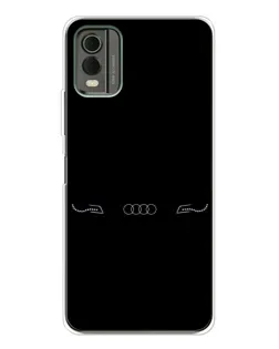 Чехол для Nokia C32 с картинкой «Audi — световой подпись» Чехол для Nokia C32 с картинкой «Audi — световой подпись»
