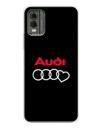 Чехол для Nokia C32 с картинкой «Логотип Audi Heart» Чехол для Nokia C32 с картинкой «Логотип Audi Heart»
