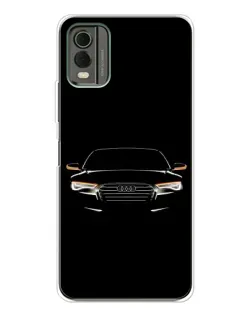 Чехол для Nokia C32 с картинкой «Audi — ночной контур»