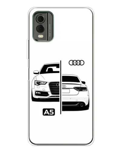 Чехол для Nokia C32 с картинкой «Audi — контрастный дизайн» Чехол для Nokia C32 с картинкой «Audi — контрастный дизайн»