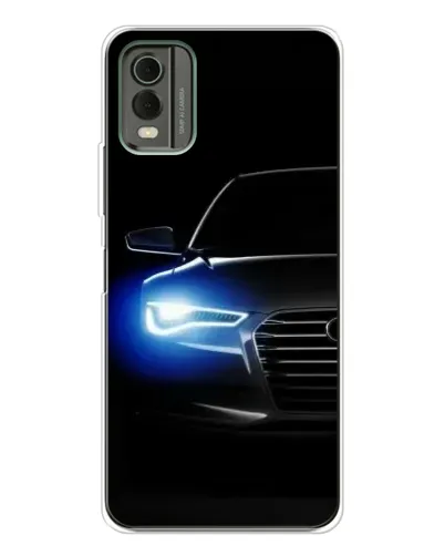 Чехол для Nokia C32 с картинкой «Неоновый взгляд Audi» Чехол для Nokia C32 с картинкой «Неоновый взгляд Audi»