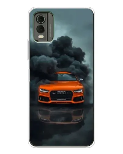 Чехол для Nokia C32 с картинкой «Audi в облаках дыма» Чехол для Nokia C32 с картинкой «Audi в облаках дыма»