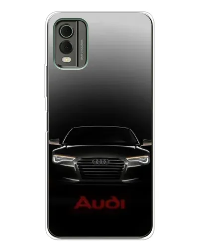 Чехол для Nokia C32 с картинкой «Audi — градиентный контур» Чехол для Nokia C32 с картинкой «Audi — градиентный контур»