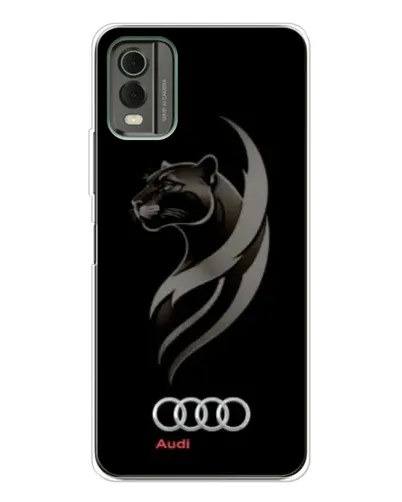Чехол для Nokia C32 с картинкой «Графика — пантера и Audi» Чехол для Nokia C32 с картинкой «Графика — пантера и Audi»