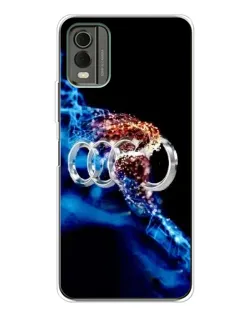 Чехол для Nokia C32 с картинкой «Энергия лого Audi»