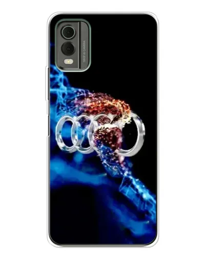 Чехол для Nokia C32 с картинкой «Энергия лого Audi» Чехол для Nokia C32 с картинкой «Энергия лого Audi»