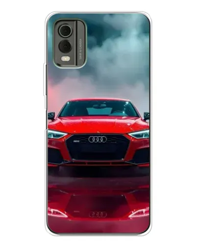 Чехол для Nokia C32 с картинкой «Audi RS — красный стиль» Чехол для Nokia C32 с картинкой «Audi RS — красный стиль»