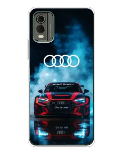 Чехол для Nokia C32 с картинкой «Audi Sport — неон» Чехол для Nokia C32 с картинкой «Audi Sport — неон»