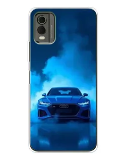 Чехол для Nokia C32 с картинкой «Audi — голубая энергия»