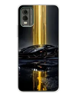 Чехол для Nokia C32 с картинкой «Ночной Lamborghini драйв» Чехол для Nokia C32 с картинкой «Ночной Lamborghini драйв»