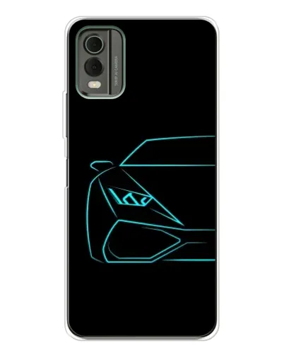 Чохол для Nokia C32 з картинкою «Блакитний силует Lamborghini» Чохол для Nokia C32 з картинкою «Блакитний силует Lamborghini»