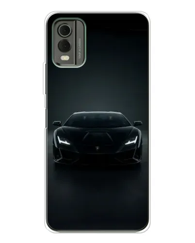 Чохол для Nokia C32 з картинкою «Чорний Lamborghini Aventador» Чохол для Nokia C32 з картинкою «Чорний Lamborghini Aventador»