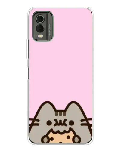 Чехол для Nokia C32 с картинкой «Pusheen и печенье» Чехол для Nokia C32 с картинкой «Pusheen и печенье»
