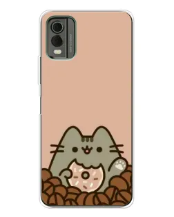 Чехол для Nokia C32 с картинкой «Кофейный Пушин»