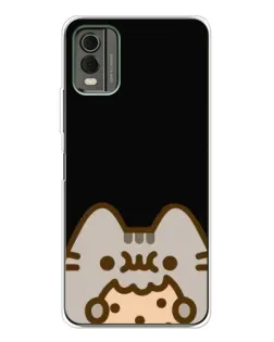 Чехол для Nokia C32 с картинкой «Пушин на черном»