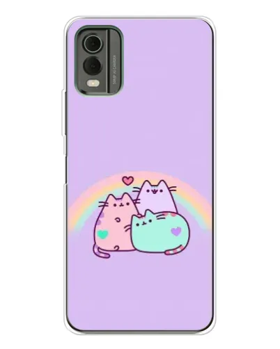 Чехол для Nokia C32 с картинкой «Радужные Пушины» Чехол для Nokia C32 с картинкой «Радужные Пушины»
