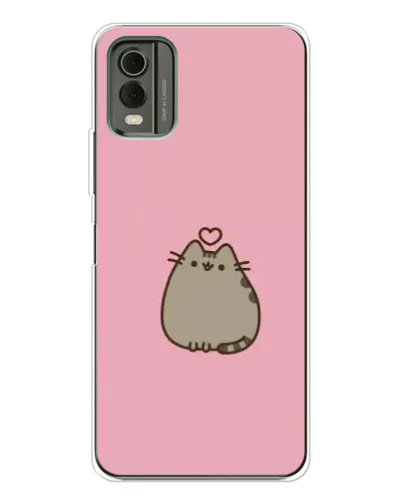 Чехол для Nokia C32 с картинкой «Pusheen сердце» Чехол для Nokia C32 с картинкой «Pusheen сердце»