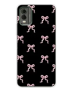 Чехол для Nokia C32 с картинкой «Бант-цветок»