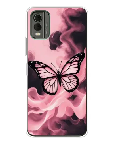 Чехол для Nokia C32 с картинкой «Бабочка в дыму» Чехол для Nokia C32 с картинкой «Бабочка в дыму»