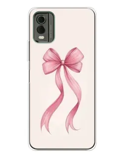 Чехол для Nokia C32 с картинкой «Розовый бант»