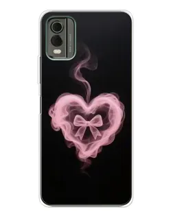 Чехол для Nokia C32 с картинкой «Дымчатое сердце»