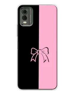 Чехол для Nokia C32 с картинкой «Половинки банта»