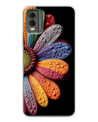 Чехол для Nokia C32 с картинкой «Радужный цветок» Чехол для Nokia C32 с картинкой «Радужный цветок»