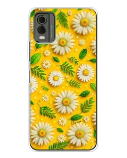 Чехол для Nokia C32 с картинкой «Ромашковое солнце»