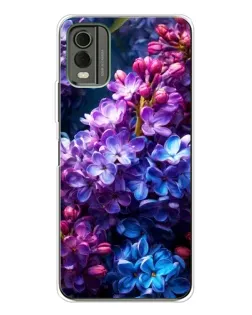 Чехол для Nokia C32 с картинкой «Сиреневый цвет»