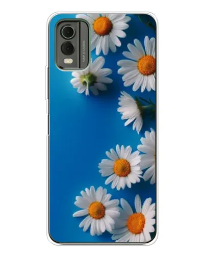 Чехол для Nokia C32 с картинкой «Белоснежные маргаритки» Чехол для Nokia C32 с картинкой «Белоснежные маргаритки»