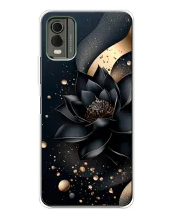 Чехол для Nokia C32 с картинкой «Черный лотос»