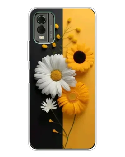 Чехол для Nokia C32 с картинкой «Подсолнух и ромашка» Чехол для Nokia C32 с картинкой «Подсолнух и ромашка»