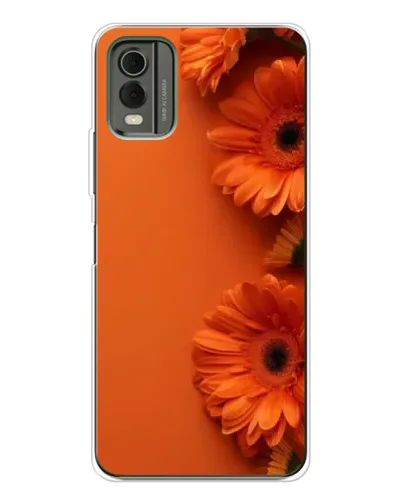 Чехол для Nokia C32 с картинкой «Оранжевые герберы» Чехол для Nokia C32 с картинкой «Оранжевые герберы»
