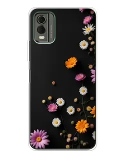 Чехол для Nokia C32 с картинкой «Цветочная композиция»