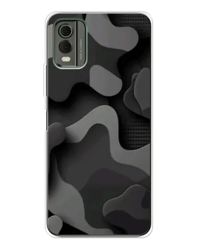 Чехол для Nokia C32 с картинкой «Темный абстрактный камуфляж» Чехол для Nokia C32 с картинкой «Темный абстрактный камуфляж»