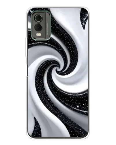 Чехол для Nokia C32 с картинкой «Черно-белая спираль» Чехол для Nokia C32 с картинкой «Черно-белая спираль»