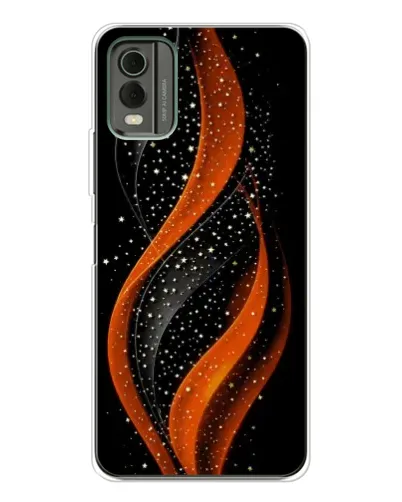 Чехол для Nokia C32 с картинкой «Огненная звездная волна» Чехол для Nokia C32 с картинкой «Огненная звездная волна»