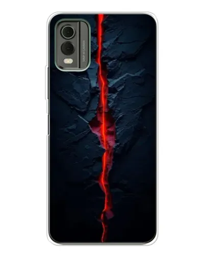Чехол для Nokia C32 с картинкой «Kрасная лавовая трещина» Чехол для Nokia C32 с картинкой «Kрасная лавовая трещина»