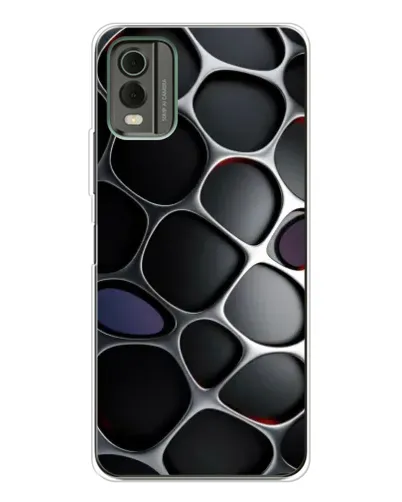 Чехол для Nokia C32 с картинкой «Объемная темная решетка» Чехол для Nokia C32 с картинкой «Объемная темная решетка»