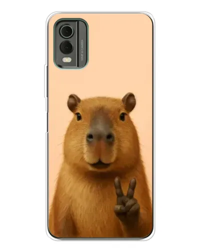 Чехол для Nokia C32 с картинкой «Капибара виктория» Чехол для Nokia C32 с картинкой «Капибара виктория»