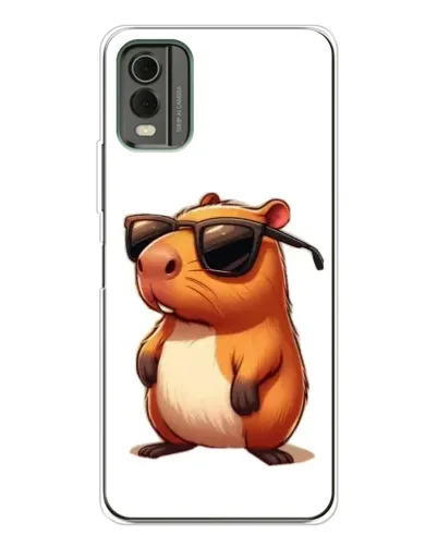 Чехол для Nokia C32 с картинкой «Капибара в очках» Чехол для Nokia C32 с картинкой «Капибара в очках»