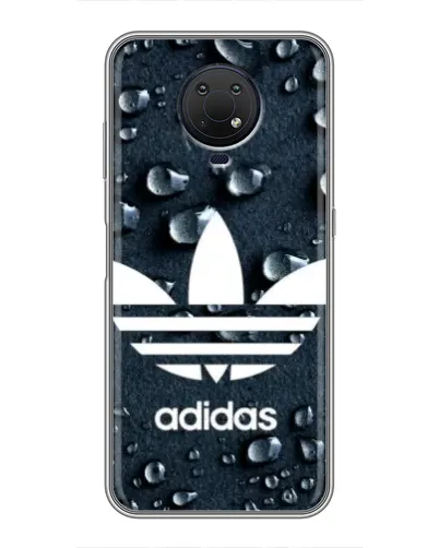 Чехол для Nokia G10 с картинкой «Adidas Trefoil Blue»