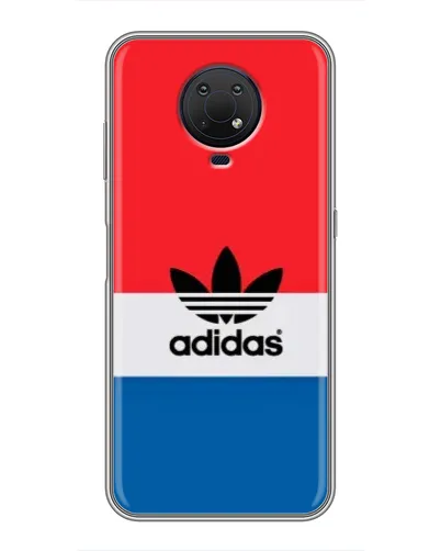 Чехол для Nokia G10 с картинкой «Ретро блоки Adidas»