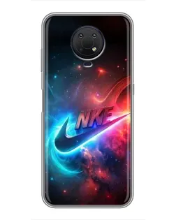 Чехол для Nokia G10 с картинкой «Огненный логотип Nike» Чехол для Nokia G10 с картинкой «Огненный логотип Nike»