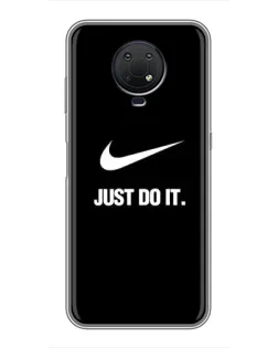Чехол для Nokia G10 с картинкой «Классический принт Nike» Чехол для Nokia G10 с картинкой «Классический принт Nike»