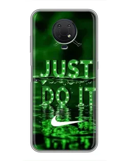 Чехол для Nokia G10 с картинкой «Зеленый неоновый Nike» Чехол для Nokia G10 с картинкой «Зеленый неоновый Nike»