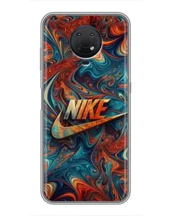 Чехол для Nokia G10 с картинкой «Nike в абстракции» Чехол для Nokia G10 с картинкой «Nike в абстракции»