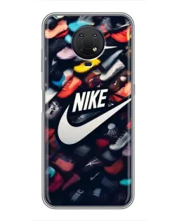 Чехол для Nokia G10 с картинкой «Коллекция кроссовок Nike» Чехол для Nokia G10 с картинкой «Коллекция кроссовок Nike»
