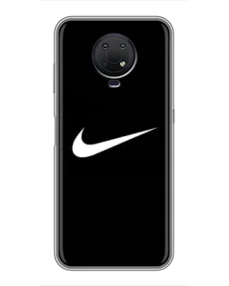Чехол для Nokia G10 с картинкой «Минималистический Найк» Чехол для Nokia G10 с картинкой «Минималистический Найк»
